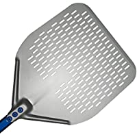 Los mejores  - Pala para pizza perforada línea azul de 33 x 183 cm Gi.Metal de aleación de aluminio